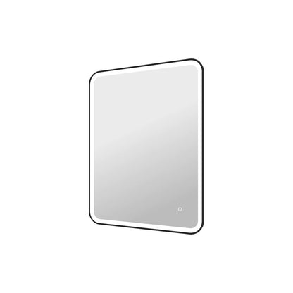 40 Inch Rectangle LED Front and Backlit Wall Mirror in Black