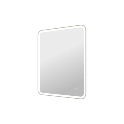 40 Inch Rectangle LED Front and Backlit Wall Mirror in Silver