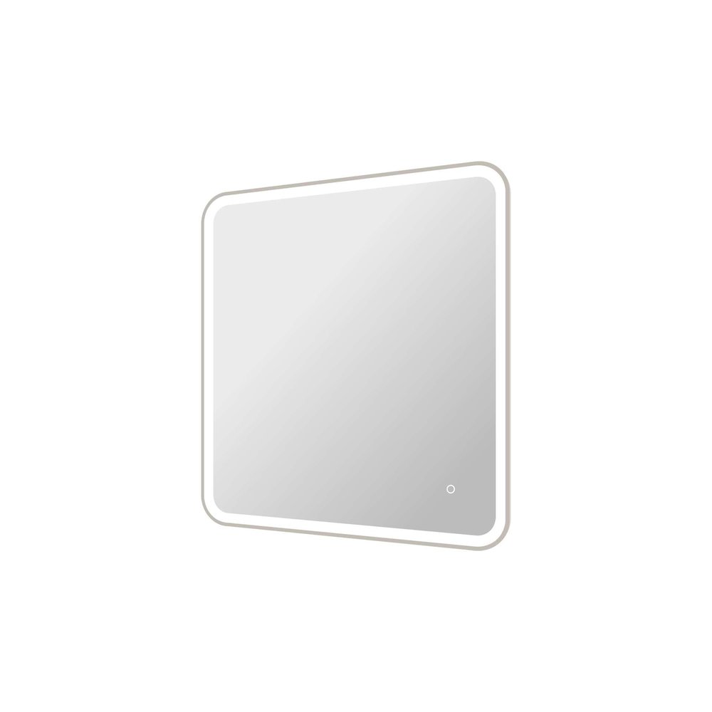 36 Round LED Front and Backlit Wall Mirror in Silver