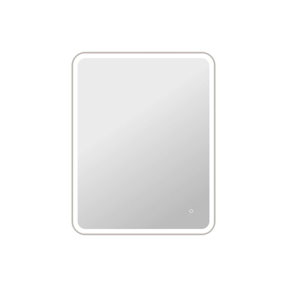 42 Round LED Front and Backlit Wall Mirror in Silver