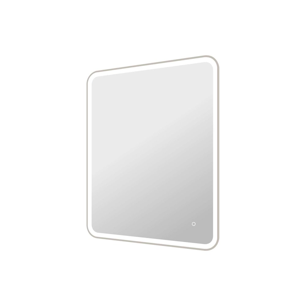 42 Round LED Front and Backlit Wall Mirror in Silver