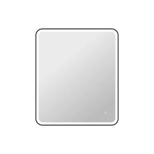 42 Round LED Front and Backlit Wall Mirror in Black