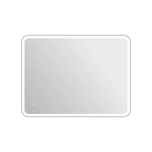 48 Round LED Front and Backlit Wall Mirror in Silver