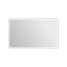 60 Round LED Front and Backlit Wall Mirror in Silver