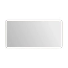72 Round LED Front and Backlit Wall Mirror in Silver