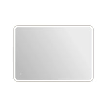 60 Round LED Front and Backlit Wall Mirror in Silver