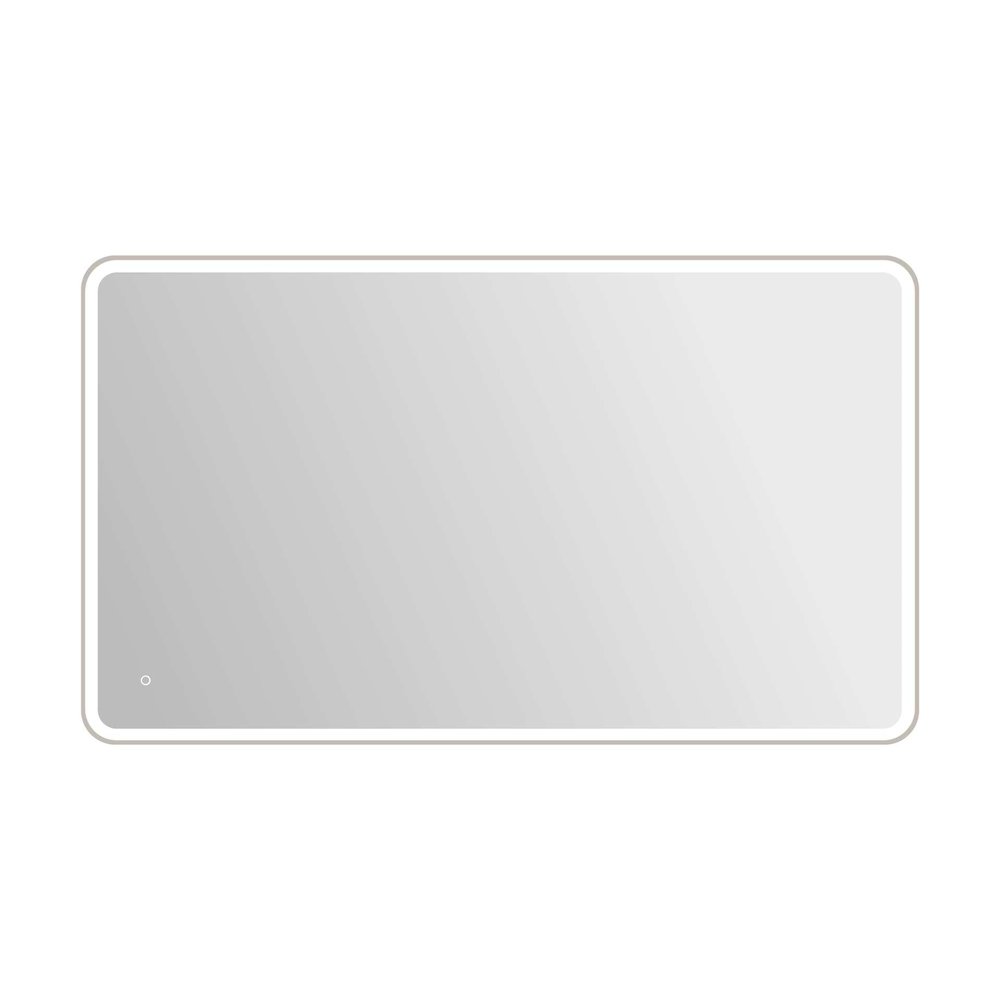 72 Round LED Front and Backlit Wall Mirror in Silver