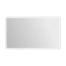 72 Round LED Front and Backlit Wall Mirror in Silver