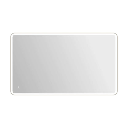 72 Round LED Front and Backlit Wall Mirror in Silver