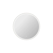 42 Round LED Front and Backlit Wall Mirror in Silver
