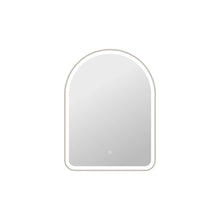36 Inch Arch LED Front and Backlit Wall Mirror in Silver