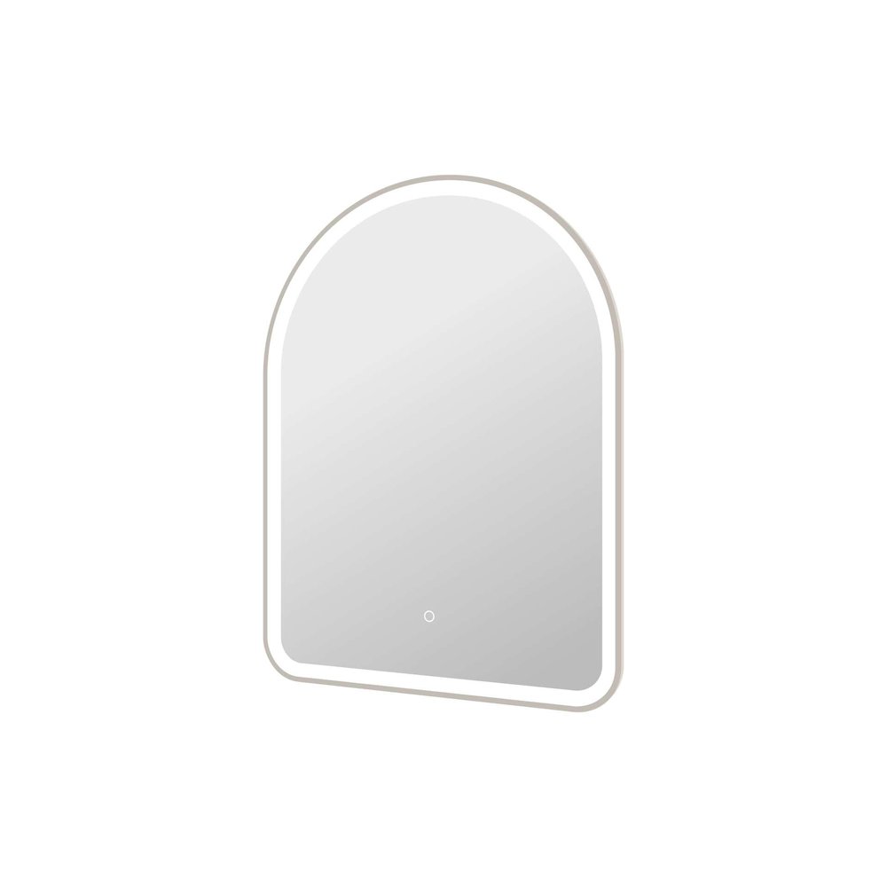 36 Inch Arch LED Front and Backlit Wall Mirror in Silver