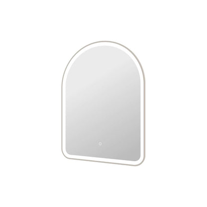 36 Inch Arch LED Front and Backlit Wall Mirror in Silver