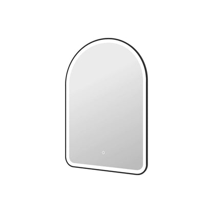 40 Inch Arch LED Front and Backlit Wall Mirror in Black