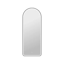 72 Inch Arch LED Front and Backlit Wall Mirror in Black