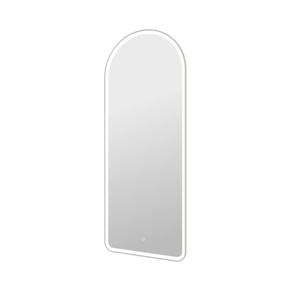 72 Inch Arch LED Front and Backlit Wall Mirror in Silver