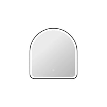 32 Inch Arch LED Front and Backlit Wall Mirror in Black