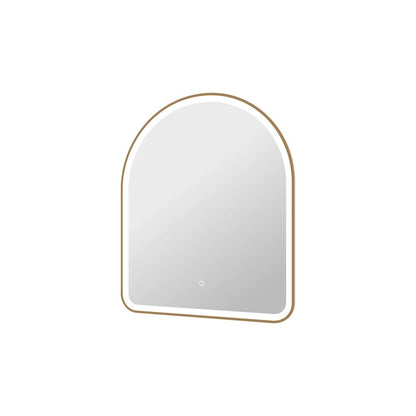 36 Inch Arch LED Front and Backlit Wall Mirror in Satin Gold