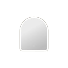 36 Inch Arch LED Front and Backlit Wall Mirror in Silver