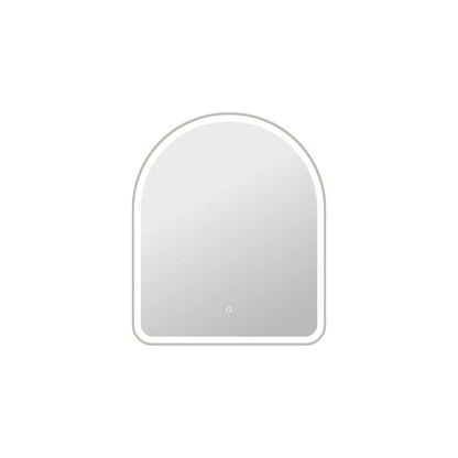 36 Inch Arch LED Front and Backlit Wall Mirror in Silver
