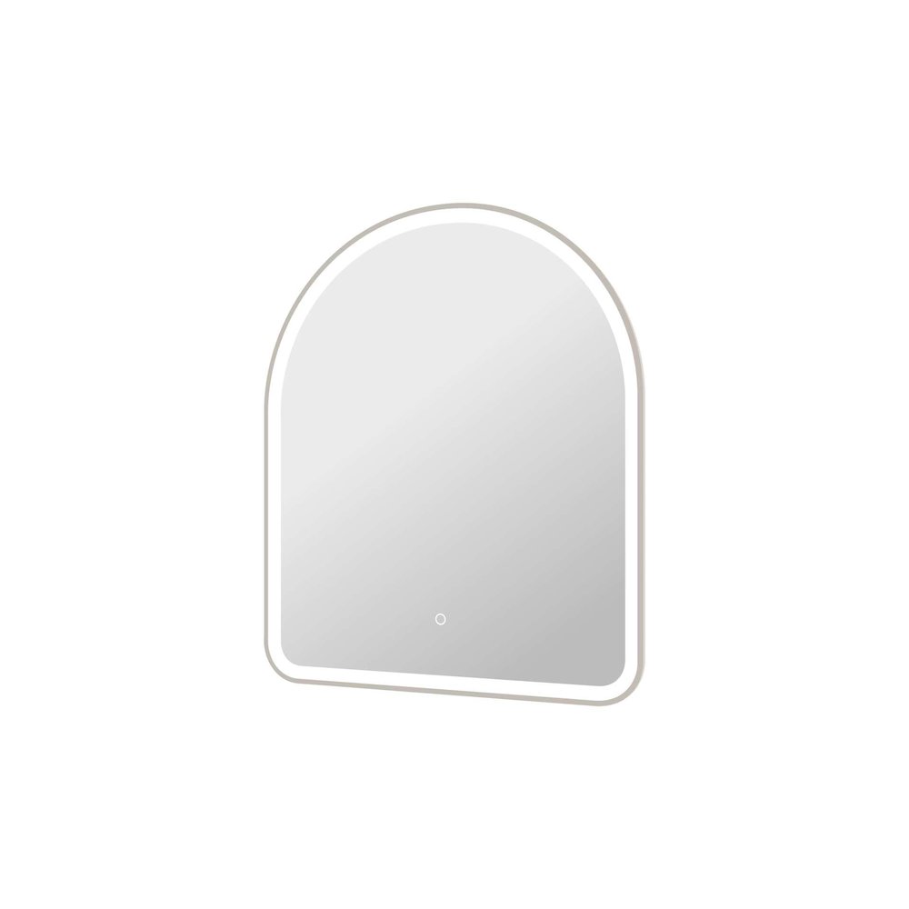 36 Inch Arch LED Front and Backlit Wall Mirror in Silver