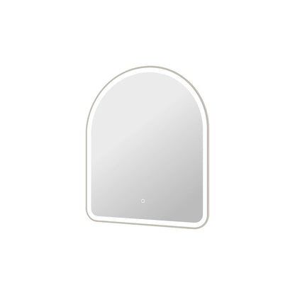 36 Inch Arch LED Front and Backlit Wall Mirror in Silver