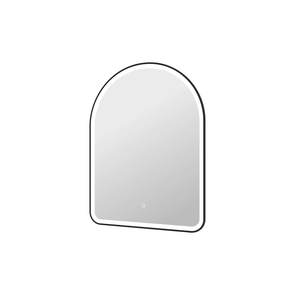 40 Inch Arch LED Front and Backlit Wall Mirror in Black