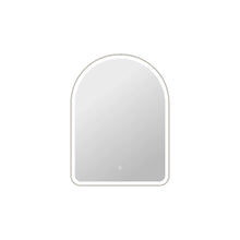 40 Inch Arch LED Front and Backlit Wall Mirror in Silver