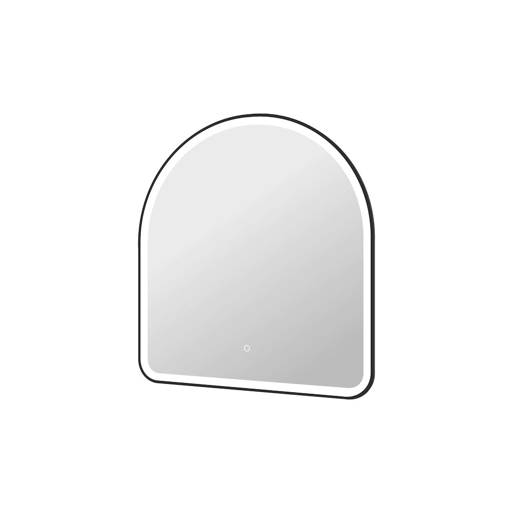36 Inch Arch LED Front and Backlit Wall Mirror in Black