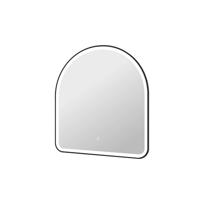 36 Inch Arch LED Front and Backlit Wall Mirror in Black
