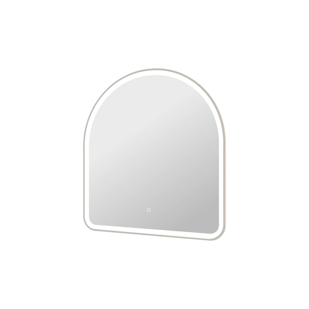 36 Inch Arch LED Front and Backlit Wall Mirror in Silver