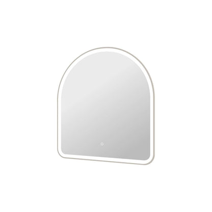 36 Inch Arch LED Front and Backlit Wall Mirror in Silver