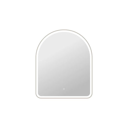 42 Inch Arch LED Front and Backlit Wall Mirror in Silver