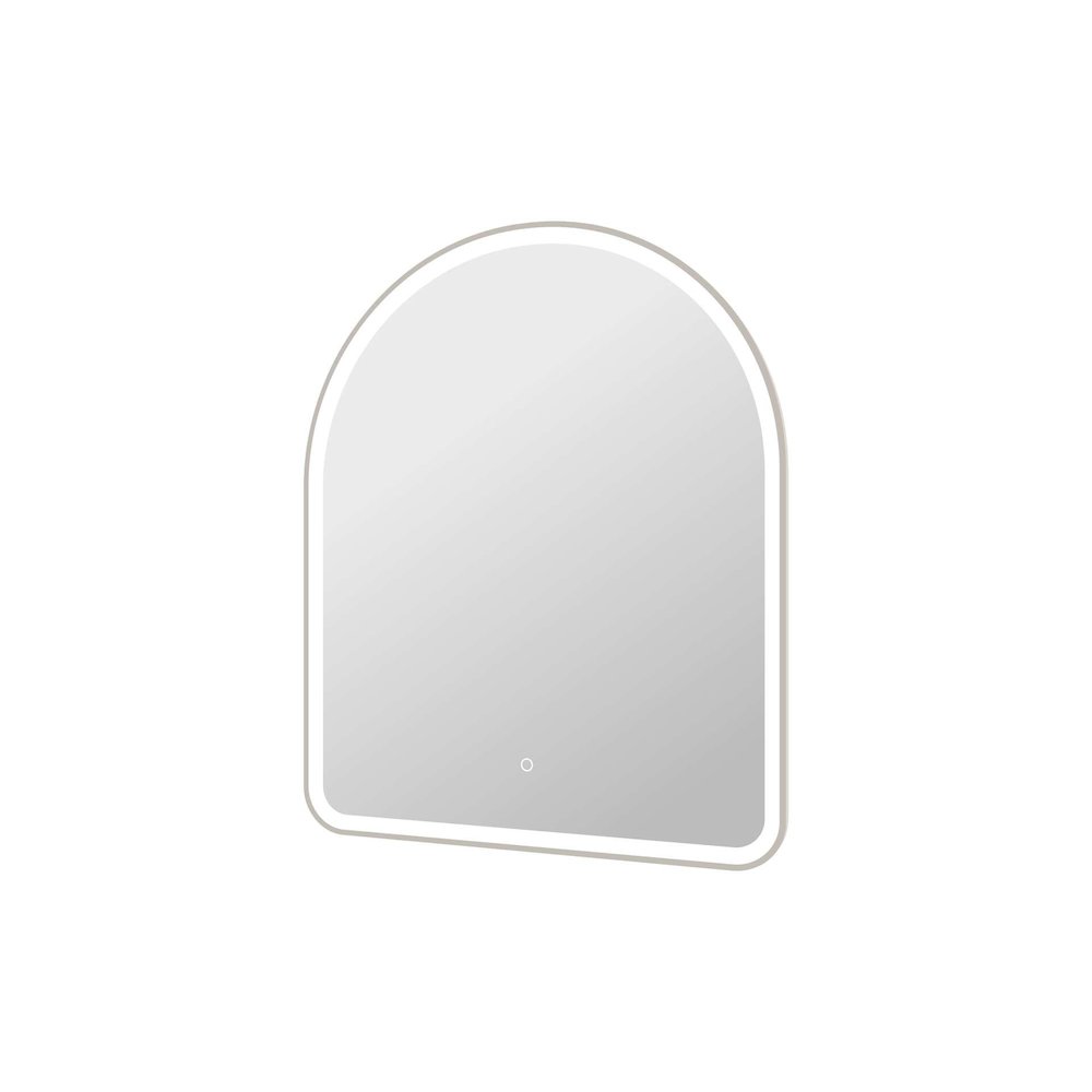 42 Inch Arch LED Front and Backlit Wall Mirror in Silver