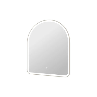 42 Inch Arch LED Front and Backlit Wall Mirror in Silver