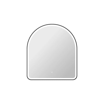 42 Inch Arch LED Front and Backlit Wall Mirror in Black