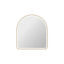 42 Inch Arch LED Front and Backlit Wall Mirror in Satin Gold