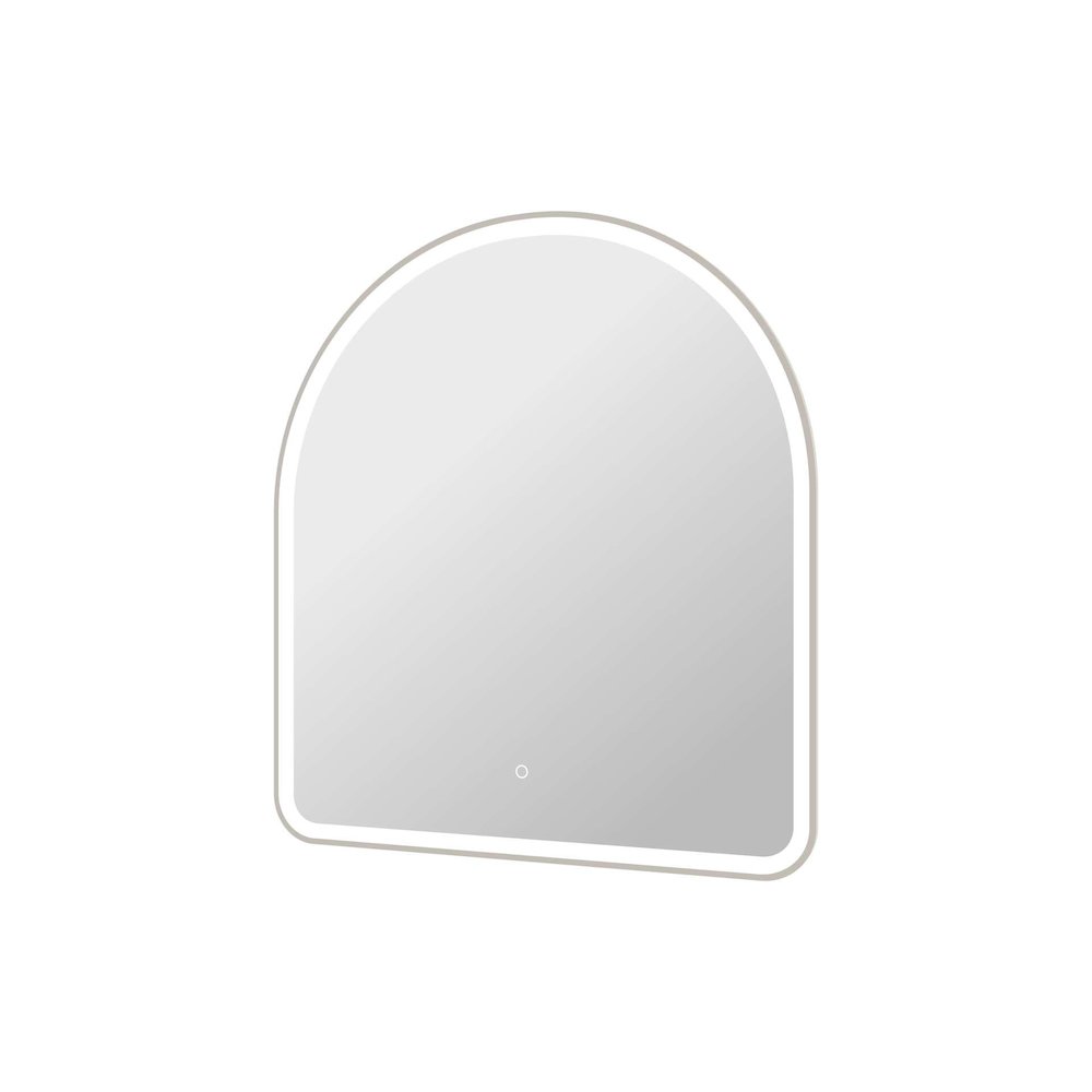 42 Inch Arch LED Front and Backlit Wall Mirror in Silver