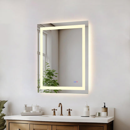 Riven 36X30 Led Mirror, Adjustable Color 3000K/4200K/6400K