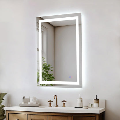 Riven 40X30 Led Mirror, Adjustable Color 3000K/4200K/6400K