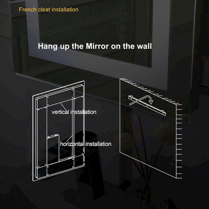 Riven 48X30 Led Mirror, Adjustable Color 3000K/4200K/6400K