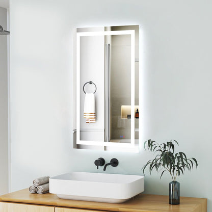 Riven 48X30 Led Mirror, Adjustable Color 3000K/4200K/6400K
