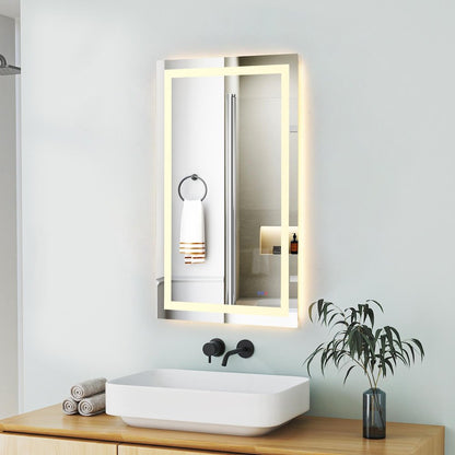 Riven 48X30 Led Mirror, Adjustable Color 3000K/4200K/6400K