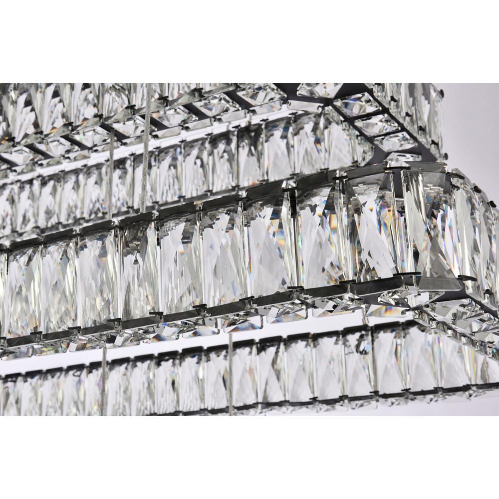 Monroe 42 inch LED triple rectangle pendant in black