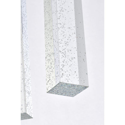 Weston 7 lights pendant in chrome