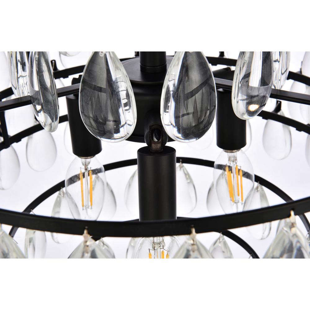 Mila 16 inch pendant in black