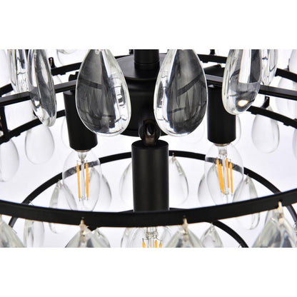 Mila 16 inch pendant in black