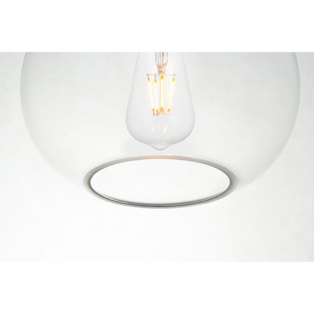 Destry 1 Light Brass Pendant With Clear Glass