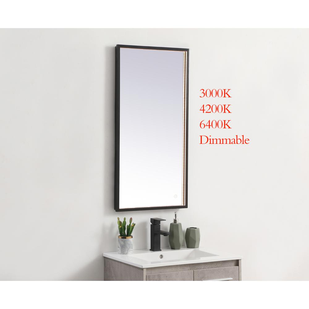 Pier 18x36 inch LED mirror with adjustable color temperature