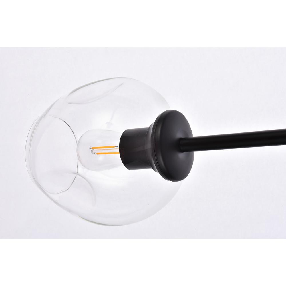 Cavoli 5 lights black chandelier